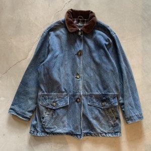 画像: 【L】90s ST JOHN'S BAY デニムジャケット カバーオール■ビンテージ オールド アメリカ古着 レディース ライナー 裏地付き