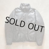 画像: 【XL/XXL】80s-90s Eddie Bauer オールレザー グースダウンジャケット ブラック 黒■ビンテージ アメリカ古着 革ジャン エディーバウアー