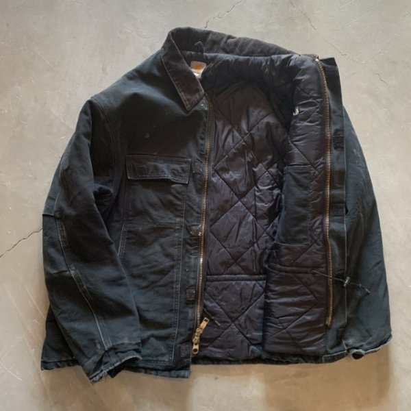 画像8: 【XL/XXL】2000s メキシコ製 carhartt トラディショナルコート ジャケット ブラック 黒■ビンテージ オールド アメリカ古着 カーハート (8)