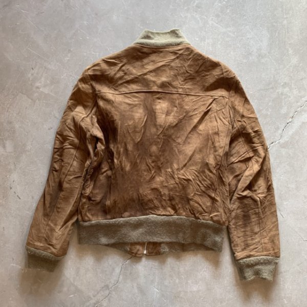 画像8: 【S】70s HOWARD'S スエードレザージャケット ブラウン 茶■ビンテージ レトロ アメリカ古着 60s ジップアップ 革ジャン MA-1 (8)