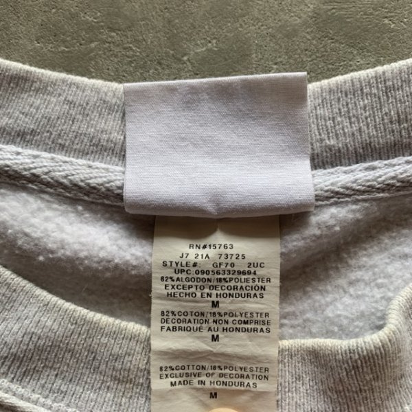 画像5: 【M/L】Champion リバースウィーブ プリントスウェット ライトグレー■アメリカ古着 チャンピオン トレーナー (5)