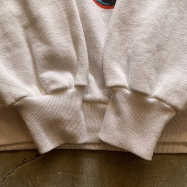 画像6: 【L/XL】90s USA製 Velva Sheen ミリタリープリントスウェット 白■ビンテージ オールド アメリカ古着 トレーナー イラク戦争 (6)