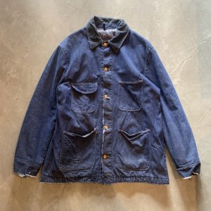 画像: 【L/XL】ボロ 70s ブランケットライナー デニムカバーオール ジャケット■ビンテージ オールド アメリカ古着 ブルーベル
