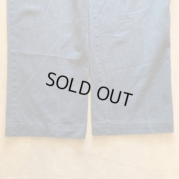 画像8: 【W42】90s USA製 Dickies 874 ワークパンツ ネイビー 紺色■ビンテージ オールド アメリカ古着 ディッキーズ タロンジップ (8)