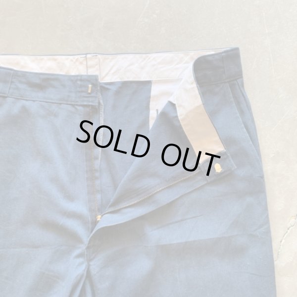 画像3: 【W42】90s USA製 Dickies 874 ワークパンツ ネイビー 紺色■ビンテージ オールド アメリカ古着 ディッキーズ タロンジップ (3)