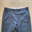 画像2: 【W42】90s USA製 Dickies 874 ワークパンツ ネイビー 紺色■ビンテージ オールド アメリカ古着 ディッキーズ タロンジップ (2)