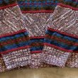 画像6: 【L/XL】UNKNOWN コットンニット セーター ボーダー ミックス■ビンテージ オールド レトロ アメリカ古着 80s-90s (6)