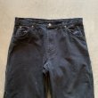 画像2: 【W34】Dickies ダック地 ペインターパンツ ブラック 黒■オールド アメリカ古着 ディッキーズ ワークウェア No.1 (2)