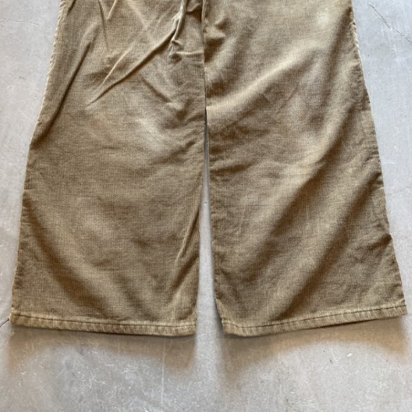 画像9: 【W32(W31)】70s USA製 Wrangler フレア コーデュロイパンツ ブラウン 茶系■ビンテージ オールド アメリカ古着 刺繍 ラングラー (9)