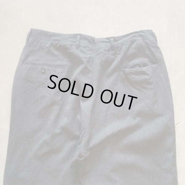 画像8: 【W33】50s-60s UNKNOWN 2タック ウールスラックスパンツ ブラック 黒ストライプ■ビンテージ オールド レトロ アメリカ古着 ロカビリー (8)