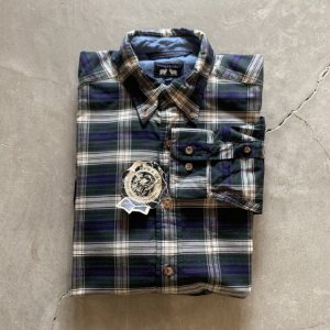 画像: 【M/L】デッドストック WOODS&GRAY 長袖シャツ 緑チェック■ビンテージ オールド アメリカ古着 90s ボタンダウン