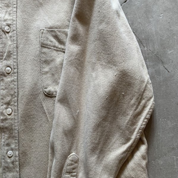 画像7: 【M(L/XL相当)】Eddie Bauer 長袖シャツ ライトベージュ■ビンテージ オールド アメリカ古着 2000s エディーバウアー ネルシャツ (7)
