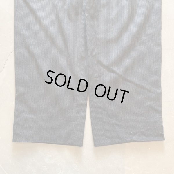 画像6: 【W33】50s-60s UNKNOWN 2タック ウールスラックスパンツ ブラック 黒ストライプ■ビンテージ オールド レトロ アメリカ古着 ロカビリー (6)