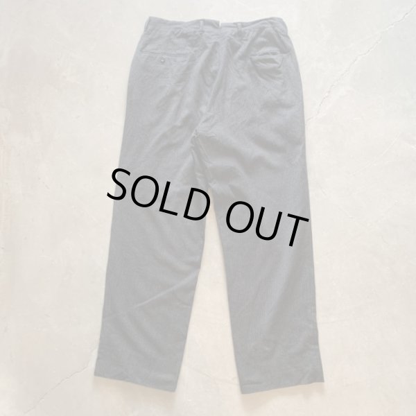 画像7: 【W33】50s-60s UNKNOWN 2タック ウールスラックスパンツ ブラック 黒ストライプ■ビンテージ オールド レトロ アメリカ古着 ロカビリー (7)