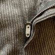 画像4: 【W33】50s-60s UNKNOWN 2タック ウールスラックスパンツ ブラック 黒ストライプ■ビンテージ オールド レトロ アメリカ古着 ロカビリー (4)