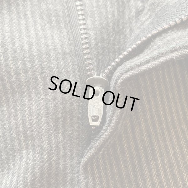 画像4: 【W33】50s-60s UNKNOWN 2タック ウールスラックスパンツ ブラック 黒ストライプ■ビンテージ オールド レトロ アメリカ古着 ロカビリー (4)