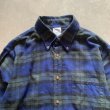画像2: 【L/XL】ブルックスブラザーズ 長袖ボタンダウンシャツ ライトネルシャツ チェック■ビンテージ オールド アメリカ古着 ブラックウォッチ (2)