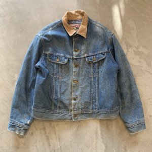 画像: 【L/XL】80s-90s Lee ストームライダーデニムジャケット ジージャン■ビンテージ オールド アメリカ古着 リー ブランケットライナー