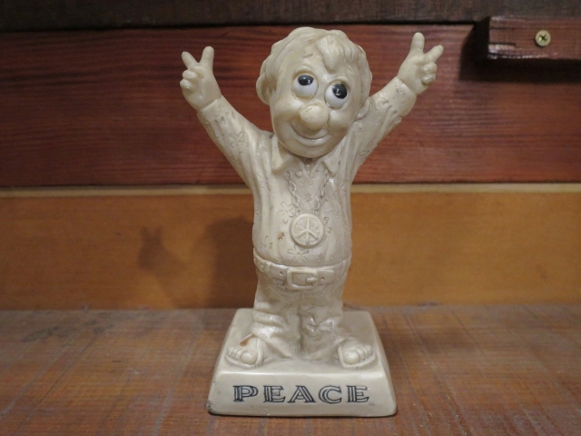70's PEACE ピース メッセージドール/ビンテージ アンティーク 人形 