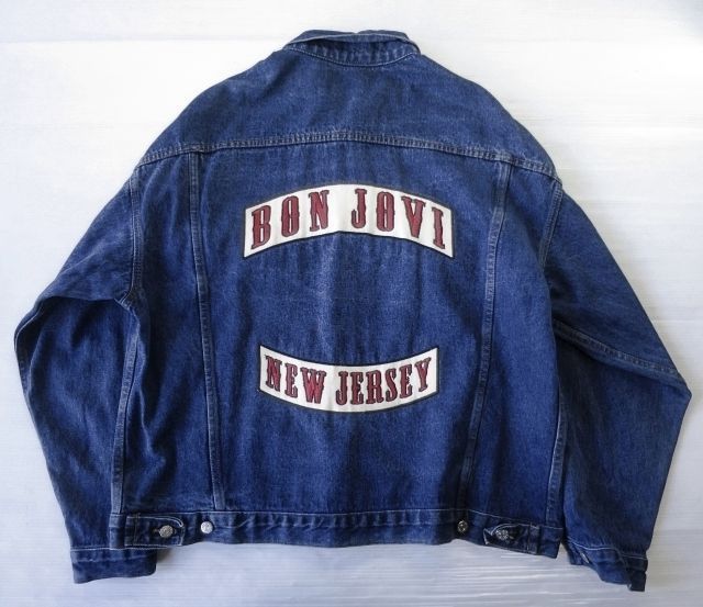 90's USA製 BROCKUM BON JOVI ボン・ジョヴィ デニムジャケット XL