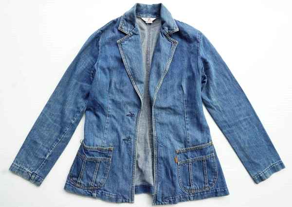 ◆ 70's Levi's リーバイス デニム テーラードジャケット XS/ビンテージ オールド アメリカ古着 レトロ レディース13 USA製  オレンジタブ