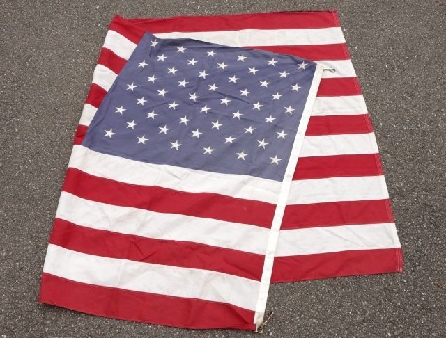 ◇ アメリカ国旗 ナイロン 刺繍 ビッグサイズ 星条旗 252cm×146cm ...
