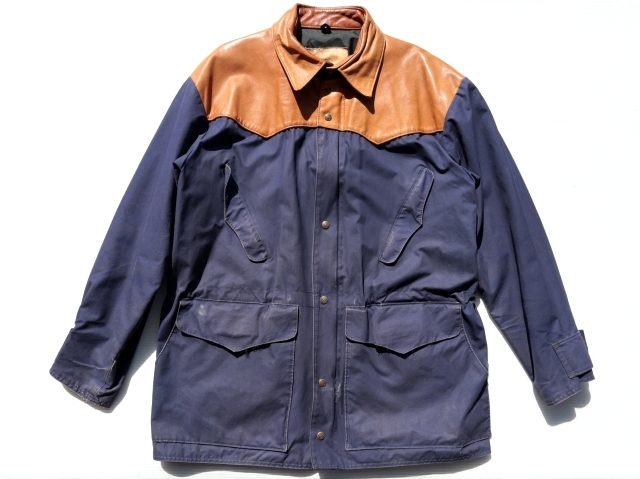 ◇ 80's Schaefer Outfitter レザー切替 マウンテンパーカー