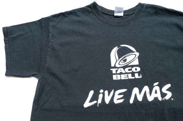 ◇ TACO BELL LIVE MAS タコベル プリントTシャツ Lサイズ 黒 ブラック