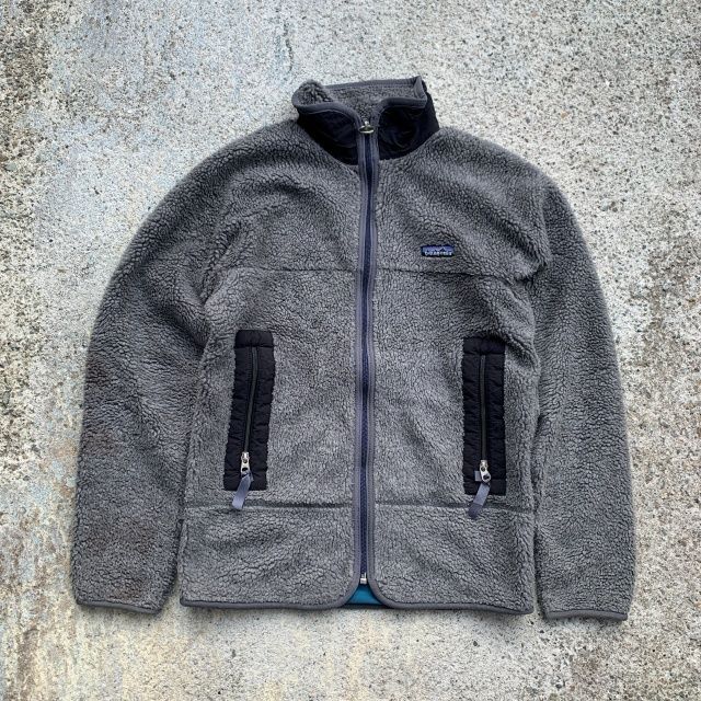 XS】90s USA製 Patagonia 初期 レトロX カーディガン グレー