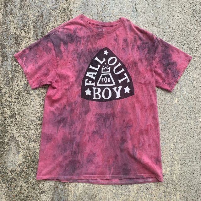 M/L】FALL OUT BOY バンドTシャツ 紫 ピンク系□アメリカ古着 コットン